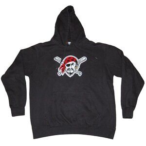 Pittsburgh Pirates Majestic Pullover Hoodie Sweatshirt Large Logo Patch Small
